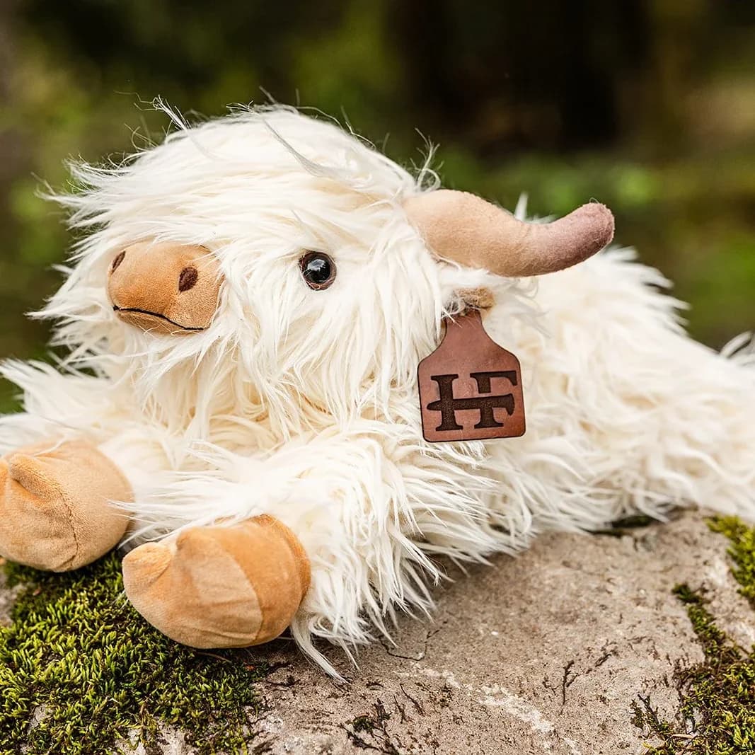 Princess Fiona — White Highland Cow Plush